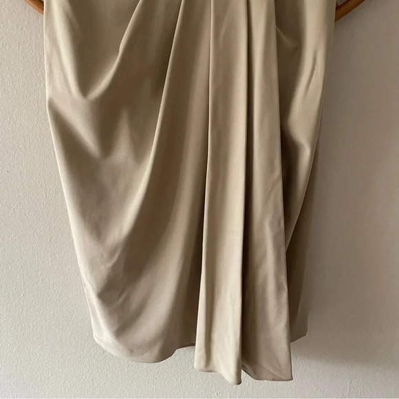 Michael Kors Collection Made in Italy khaki wool sheath dress Size 14 - Picture 5 of 10